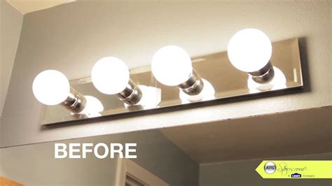 replacing a bathroom vanity light